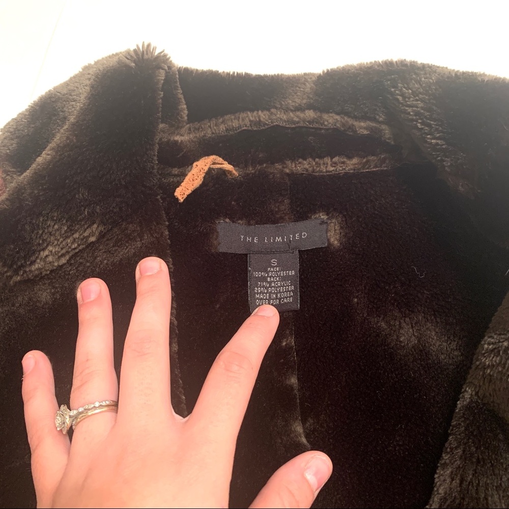 The limited brown fur and suede coat - Picture 2 of 7